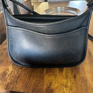 Black Leather Crossbody Bag